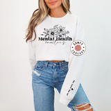 Mental Health Matters Floral with Sleeve Accent (2pc)